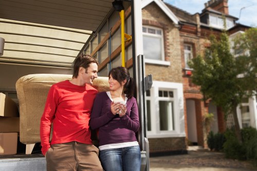 Customer scheduling furniture pick-up service